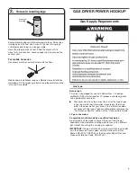 Preview for 7 page of Whirlpool WGD4910XQ Instructions Manual