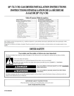 Preview for 1 page of Whirlpool WGD5000VQ Installation Instructions Manual