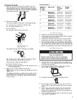 Preview for 7 page of Whirlpool WGD5200T Installation Instructions Manual