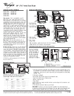 Preview for 1 page of Whirlpool WGD5300V Dimensions And Installation Information