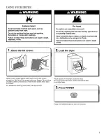 Preview for 7 page of Whirlpool WGD5600XW0 Use And Care Manual