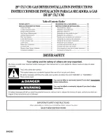 Whirlpool WGD5800S Installation Instructions Manual предпросмотр