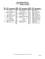 Preview for 6 page of Whirlpool WGD5800SG0 Parts List