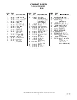 Предварительный просмотр 4 страницы Whirlpool WGD6200SW0 Parts List