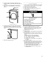 Предварительный просмотр 13 страницы Whirlpool WGD6400SW - 29" Gas Dryer Use And Care Manual