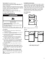 Preview for 5 page of Whirlpool WGD7300DW Installation Instructions Manual