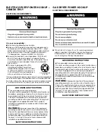 Preview for 7 page of Whirlpool WGD7540FW0 Installation Instructions Manual