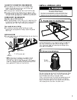 Preview for 9 page of Whirlpool WGD7540FW0 Installation Instructions Manual