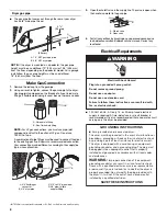 Preview for 8 page of Whirlpool WGD7600XW0 Installation Instructions Manual