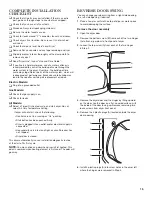 Предварительный просмотр 15 страницы Whirlpool WGD7800XL Installation Instructions Manual