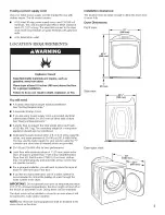 Preview for 5 page of Whirlpool WGD7990XG0 Installation Instructions Manual