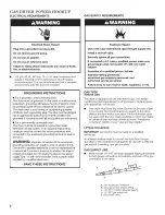 Preview for 8 page of Whirlpool WGD7990XG0 Installation Instructions Manual