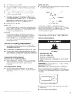 Preview for 9 page of Whirlpool WGD7990XG0 Installation Instructions Manual