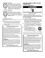 Preview for 7 page of Whirlpool WGD8000DW Installation Instructions Manual