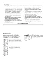 Предварительный просмотр 4 страницы Whirlpool WGD80HEBC0 Use & Care Manual