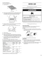 Предварительный просмотр 19 страницы Whirlpool WGD8300S Use & Care Manual