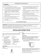 Preview for 4 page of Whirlpool WGD8300SB Use And Care Manual