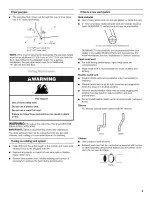 Preview for 9 page of Whirlpool WGD8300SB Use And Care Manual