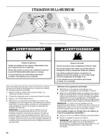 Preview for 86 page of Whirlpool WGD8300SB Use And Care Manual