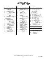 Предварительный просмотр 4 страницы Whirlpool WGD8300SB1 Parts List