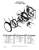 Предварительный просмотр 9 страницы Whirlpool WGD8300SB1 Parts List