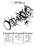 Предварительный просмотр 9 страницы Whirlpool WGD8300SB2 Parts List