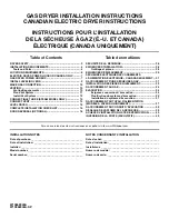 Preview for 1 page of Whirlpool WGD85HEFC Installation Instructions Manual