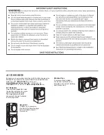 Предварительный просмотр 4 страницы Whirlpool WGD9151YW Use & Care Manual