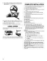 Предварительный просмотр 14 страницы Whirlpool WGD9200SQ Installation Instructions Manual