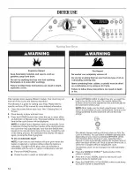 Preview for 14 page of Whirlpool WGD9200SQ1 Use & Care Manual