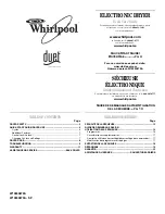 Whirlpool WGD9250 Use And Care Manual preview