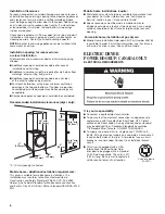 Предварительный просмотр 6 страницы Whirlpool WGD94HEAC Installation Instructions Manual