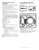 Предварительный просмотр 15 страницы Whirlpool WGD94HEAC Installation Instructions Manual