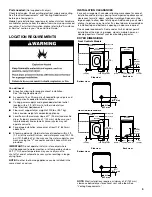 Preview for 5 page of Whirlpool WGD9500EC Installation Instructions Manual