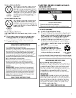 Preview for 7 page of Whirlpool WGD9500EC Installation Instructions Manual