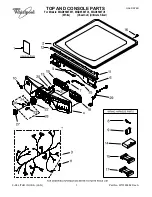 Preview for 1 page of Whirlpool WGD9500TC1 Parts List