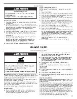 Preview for 13 page of Whirlpool WGE745C0FE User Instructions