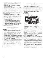 Preview for 16 page of Whirlpool WGFBLT Installation Instructions Manual