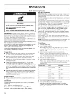 Preview for 16 page of Whirlpool WGG555SOB Use & Care Manual