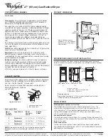 Whirlpool WGT3300S Dimensions And Installation Information preview