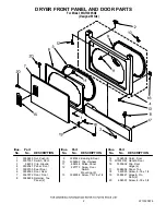 Preview for 2 page of Whirlpool WGT3300SQ0 Parts List