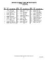 Preview for 4 page of Whirlpool WGT3300SQ0 Parts List