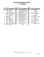 Preview for 6 page of Whirlpool WGT3300SQ0 Parts List