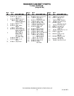 Preview for 12 page of Whirlpool WGT3300SQ0 Parts List