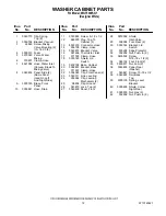 Предварительный просмотр 12 страницы Whirlpool WGT3300SQ1 Parts List