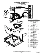 Предварительный просмотр 14 страницы Whirlpool WGT3300SQ1 Parts List