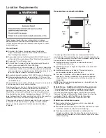 Preview for 7 page of Whirlpool WGT4027EW Installation Instructions Manual