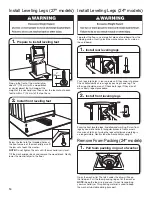 Preview for 14 page of Whirlpool WGT4027EW Installation Instructions Manual