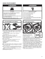 Предварительный просмотр 11 страницы Whirlpool WGT4027HW Use And Care Manual