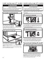 Preview for 14 page of Whirlpool WGTLV27FW Installation Instructions Manual